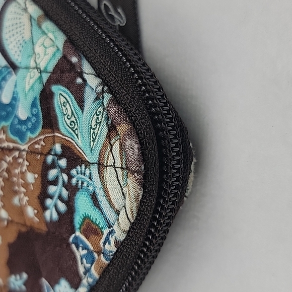 Vera Bradley Jave Blue quilted printed wallet / clutch - Picture 6 of 7